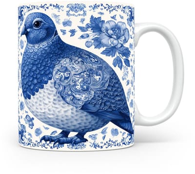 Mok Ptarmigan Beker voor koffie of tas voor thee, cadeau voor dierenliefhebbers, moeder, vader, collega, vriend, vriendin, kantoor, opa, oma, hond, kerst, sinterklaas, verjaardag