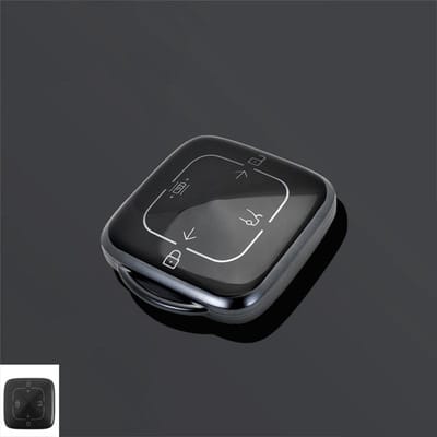 Nieuwe TPU Auto Afstandsbediening Sleutelhoes Beschermhoes Voor Zeekr 001 Sleutelhanger Auto Interieur Styling Accessoires gray
