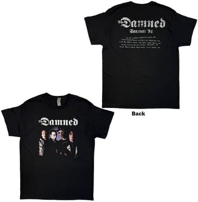 The Damned - Photo EU Tour Summer 24 Heren Tshirt - S - Zwart