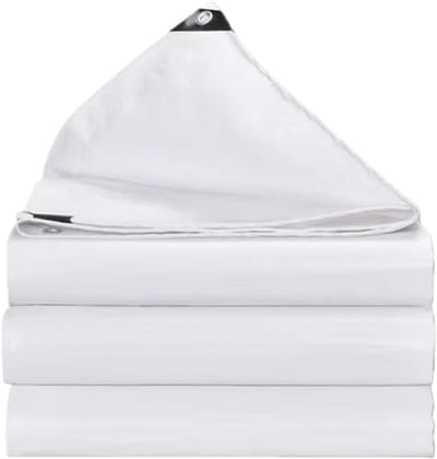 Afdekzeil - Zeildoek Beschermhoes - Materiaal Beschermen - Uv-Bestendig Regendicht - 180x230cm - Wit
