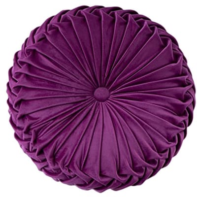 Fluwelen Kussen voor Slaapbank - Decoratief Kussen in Fuchsia (38 cm)