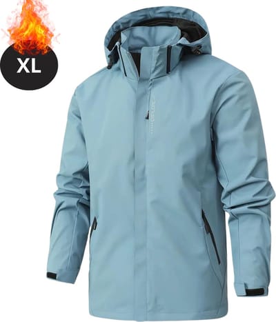 Nivard Windjas Voor Heren - Parka - Lente & Herfst - Jas - Volwassen - Windjack - Windbreaker - Outdoor - Hemelblauw - Maat XL