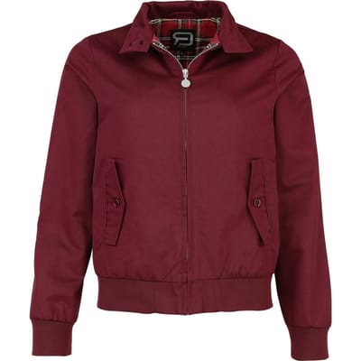 R.E.D. by EMP Tussenseizoensjas - Harrington Ladies Fit - S tot XXL - voor Vrouwen - bordeaux