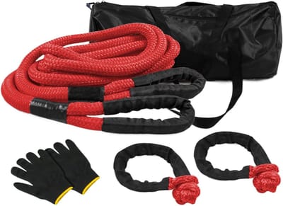 Sleepkabel Auto - Trekband Voertuigen - Noodgevallen Hulp - Verbeterde Slijtvastheid - 2.2 x 600 cm - Zwart