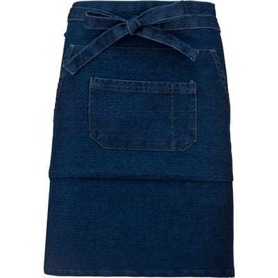 Schort/Tuniek/Werkblouse Unisex One Size Kariban Denim 100% Katoen