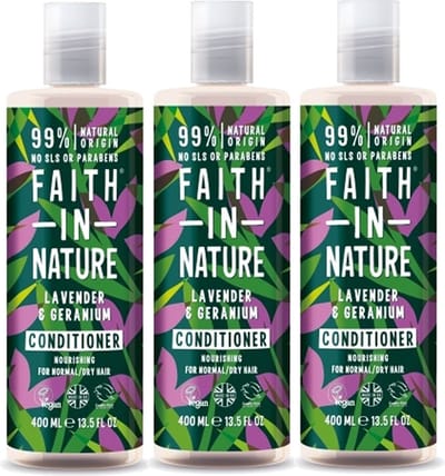 FAITH IN NATURE - Conditioner Lavender & Geranium - 3 Pak