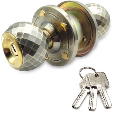 Dailygoods- Deurslot Veiligheidsmechanisme - Deurbeslag - Deurkruk - Deurslot Binnendeur - Deurslot met Sleutel - Messing Kern Sleutel - Deurklink