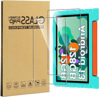 SnelShoppen - Kindvriendelijke Screen Protector 10 Inch, 2 Stuks, 9H Hardheid, Krasbestendig, Tempered Glass, HD Helder, Anti-Vingerafdruk, Eenvoudige