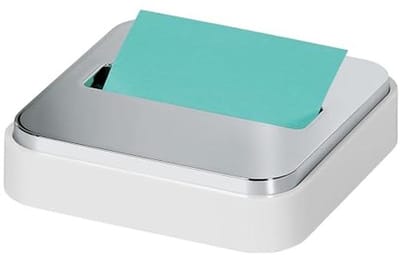 Notitiedispenser voor 3" x 3" Notities met Stalen Bovenkant