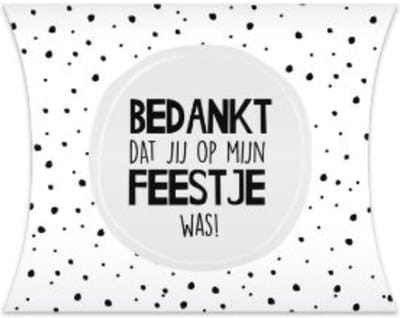 Gondeldoosje Feestje - Bedankt dat je op mijn feestje was - Trakteren - Verjaardag - Communie