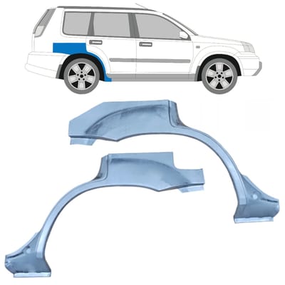Reparatiepaneel achterspatbord voor Nissan X-Trail 2001-2007 / Links + Rechts