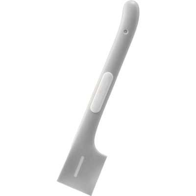 Cuillère pour boîte d'aliments pour animaux de compagnie Sûre Pratique Conception angulaire droite Nourriture pour chien chat Boîte Cuillère à mélanger pour grise