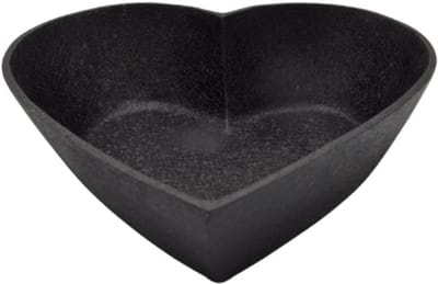 Deco4yourhome® - Schaal - Hart - 30cm - Fruitschaal - Zwart