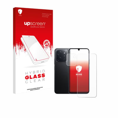 upscreen - Screenprotector voor Xiaomi Poco C85 (Voor+Camera) - Folie Beschermfolie Beschermglas transparant