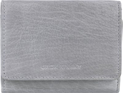Jack Kinsky Nassau Portemonnee RFID Leer 11 cm - Dames - Horizontaal - grau