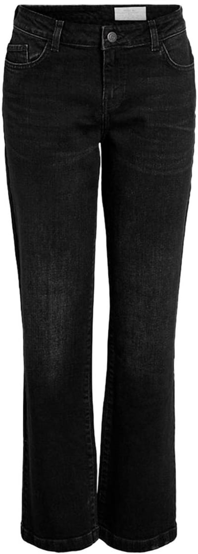 Noisy May Nila Wide Az423bl Lage Taille Jeans Zwart 26 / 30 Vrouw
