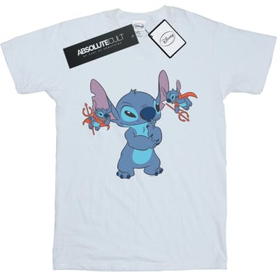 Disney Heren Lilo en Stitch Kleine Duivels T-shirt (Wit)