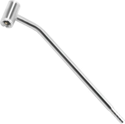 Band Pomp - Luchtpomp Tool - Bandenspanning Controleren - Dubbele Kop Ontwerp - 55 gram - Zilverkleurig