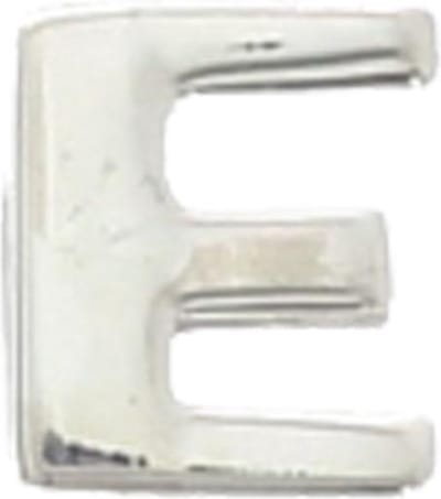 The Jewelry Collection Hanger Letter E - Zilver