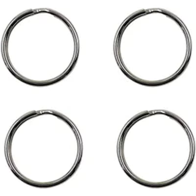 Sencys Sleutelring Nikkel 24x2mm 4 Stuks