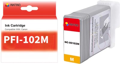 INKFIND PFI-102 Magenta Inktcartridge compatibel met Canon PFI-102 - 1-pack Magenta*1