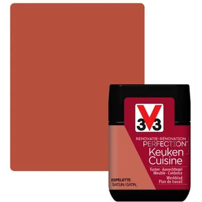 V33 Keukenverf Renovatie Perfection Zijdeglans Espelette 75ml