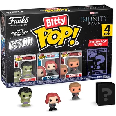 Figurine Bitty Pop Marvel de Infinity Saga Hulk Funko Blister 4 (x4)