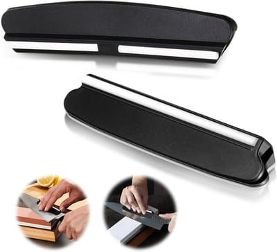 Professionele Set van 2 Hulpstukken voor Mes Slijpen, Handmatige Slijper voor Slijpsteen en Hoekhouder, Ideaal voor Beginners en Slijpen op Slijpwielen
