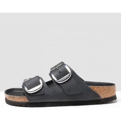 Dames muiltjes Birkenstock Arizona Big Buckle Natural Leather Oiled