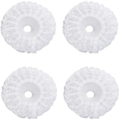 Allecto - Kant Boeket Kraag - Diy Boeket Houder - Wit - Bruiloft