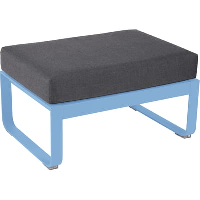 Fermob Gestoffeerde kruk BELLEVIE - E1 Maya blauw - A3 grafietgrijs