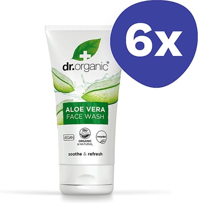 Dr Organic AloÃ« Vera Gezichtsreiniger (6x 150ml)