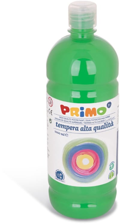 Primo Plakkaatverf Groen 1L - Levendige Kleur voor Kunst en Decoratie