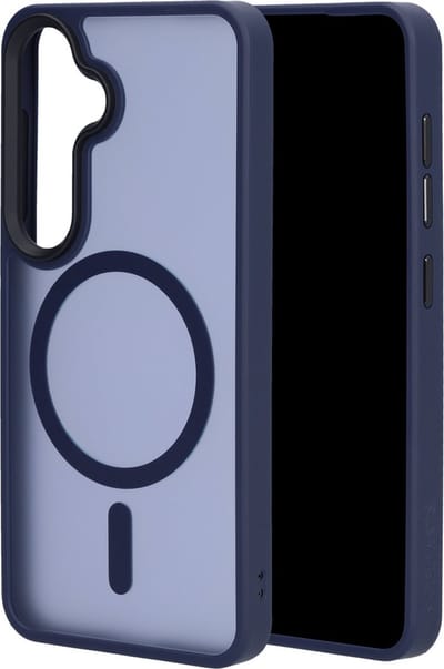 Mobiparts hoesje geschikt voor Samsung Galaxy S25 - Hardcover - MagSafe - Blauw