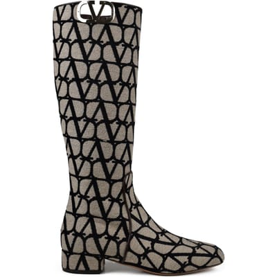 Valentino Garavani VLogo Laarzen Beige