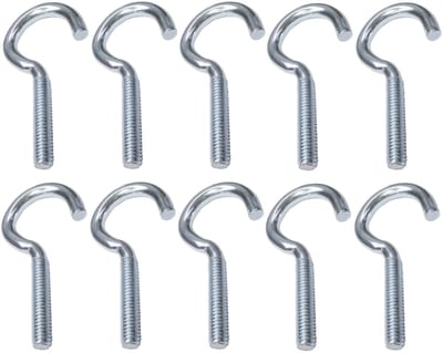 - C47832 - 10 stuks - schroefhaken M4 x 40 - Ø 4 x 40 mm - verzinkt staal - DIY - montagegereedschap / hardware