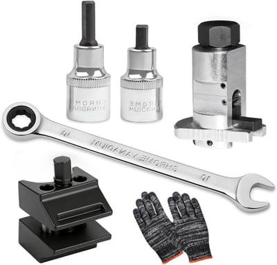 Set van 4 Spreader Tools voor Veerspanning met Handschoenen en Sleutel voor Auto Schokdempers