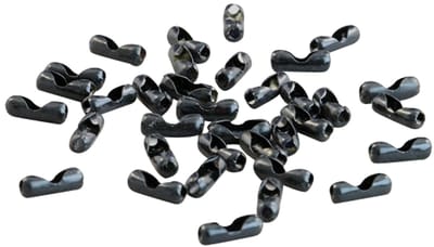 100 stuks - Sluiting voor kogelketting / Verbindingsbusje Kogelketting - 2,4 mm - Zwart