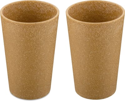 Drinkbekers, 0.35 L, Set van 2, Organic, Houtvezels - Koziol|Connect