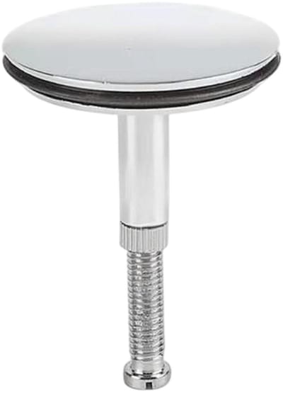 Dailygoods- Badkuipstop Universele Stop - Afvoerstop - Wastafelsluiting - Verstelbare Schroef - Roestvrij Staal - 43 mm Buitendiameter