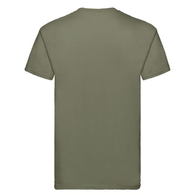 Fruit of the Loom Unisex Super Premium Effen T-shirt voor volwassenen (Klassieke Olijf)