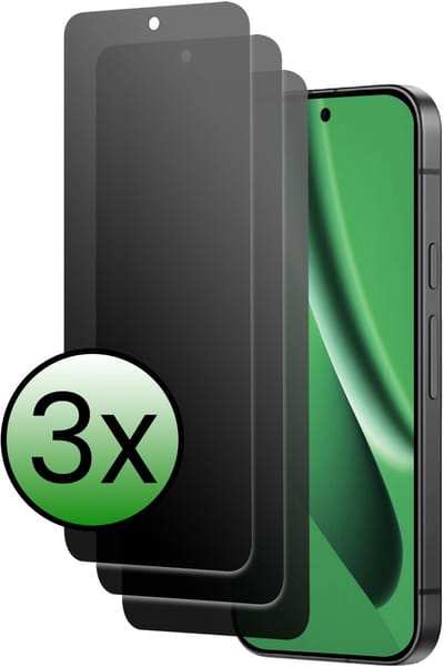 Screenprotector - 3 Stuks Geschikt voor Google Pixel 10a - Privacy Filter - Beschermglas - Gehard Glas - Tempered Glass - Screen Protector