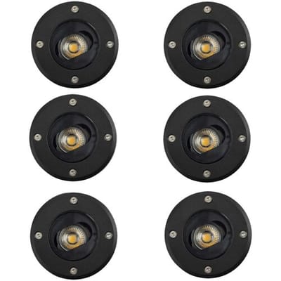 KS Verlichting - Unit - Grondspot - 6x - Verstelbaar - Modern - Rond - Spot - Zwart
