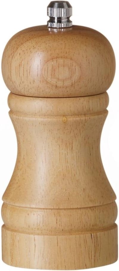 HENDI Houten zoutmolen – keramisch maalmechanisme – licht hout – Ø50x(H)113mm
