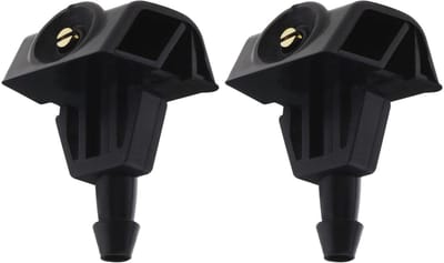 Dailygoods- Ruitensproeier Nozzle Vervanging - 2 Stuks - Compatibel met Nissan Note 2006-2013 - Onderdeelnummer 289329U000 - Plastic Materiaal - Efficiënt voor Windshield Reiniging
