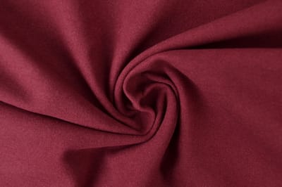 50 meter molton stof - Bordeaux rood - 100% katoen - Molton stof op rol