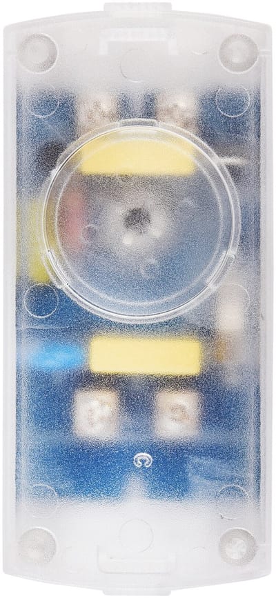 230V snoerdimmer voor led, halogeen en gloeilampen, 2-100W, met drukknop, in transparant - Tradim 64210