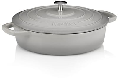 Gietijzeren Braadpan met Deksel 3,2L – Geschikt voor Inductie en alle Fornuizen – Perfect voor Stoofgerechten