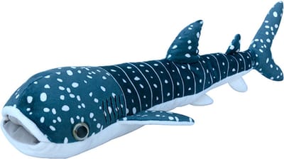 Nature Planet pluche walvishaai knuffeldier - zwemmend - 60 cm - Hoge kwaliteit knuffels