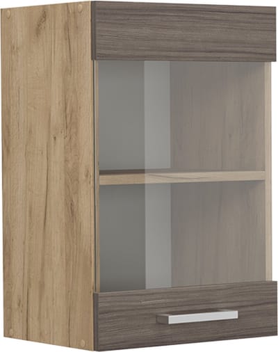 Vicco R-Line Glazen keukenkast – 40 cm Edel grijs